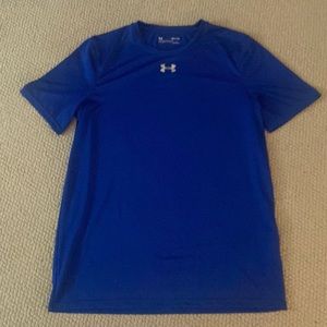 Royal blue Under Armor athletic Tshirt- Size small but fits much more like a M-L